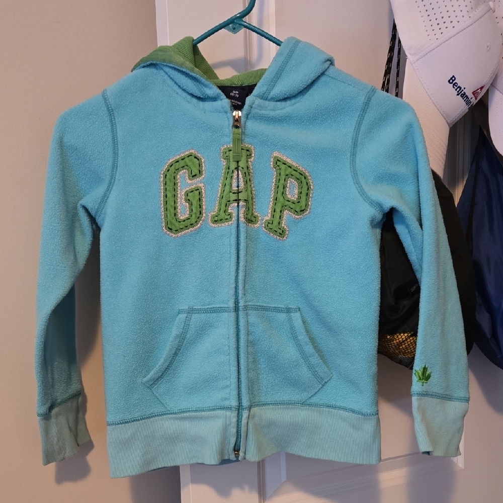 Unisex Turqouise & Green GAP Zip-Up Hoodie for your Kids